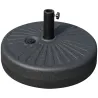 Base de Sombrilla de Jardín Rellenable de Agua 22 kg Soporte de Parasol Redondo Apto para Postes de 38mm/48mm Po... - Ogal.Es