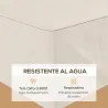 Funda Protectora para Muebles de Jardín 275x208x78 Tela Oxford 600D Impermeable Cubierta para Sofás Mesas Exteri... - Ogal.Es