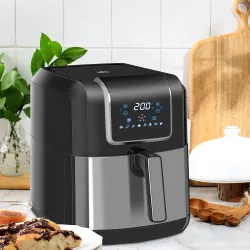 Freidora sin Aceite 6,5L 1700W Freidora de Aire Caliente con 8 Programas Pantalla LED Táctil Temperatura Ajustab... - Ogal.Es