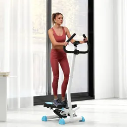 Máquina de Steps Mini Stepper para Fitness en Casa con Pantalla LCD y Pedales Antideslizantes 55x44x108cm Blanco... - Ogal.Es