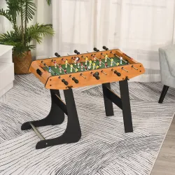 Futbolín con 22 Jugadores Juego de Mesa de Fútbol para Niños y Adultos con 2 Marcadores 98x42x62,5 cm Natural y ... - Ogal.Es