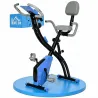 Bicicleta Estática Plegable con Respaldo 8 Niveles de Resistencia Volante Pantalla LCD Pulsómetro y Sillín Ajust... - Ogal.Es
