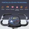 Bicicleta Estática Plegable con Respaldo 8 Niveles de Resistencia Volante Pantalla LCD Pulsómetro y Sillín Ajust... - Ogal.Es