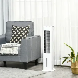 Climatizador Evaporativo Bajo Consumo 75W Depósito 5L Oscilante con Control Remoto 3 Modos 3 Velocidades Tempori... - Ogal.Es