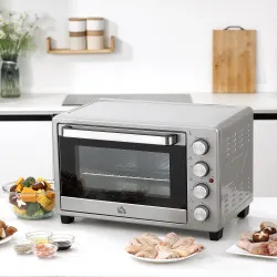 Horno Eléctrico de Sobremesa 32L 1600W con 3 Modos de Calor Temporizador y Temperatura Regulable 52,2x38,1x33,5 ... - Ogal.Es