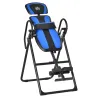 Tabla de Inversión Plegable con Ruedas Altura Ajustable 140-203 cm con Cinturón de Seguridad Carga 110kg Negro y... - Ogal.Es