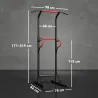 Barra de Dominadas Altura Regulable Estación de Fondos Resistente para Gimnasio en Casa Entrenamiento de Fuerza ... - Ogal.Es