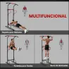 Barra de Dominadas Altura Regulable Estación de Fondos Resistente para Gimnasio en Casa Entrenamiento de Fuerza ... - Ogal.Es