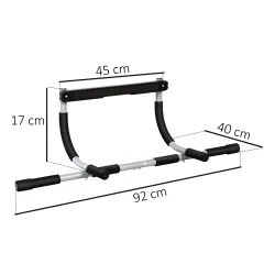 Barra de Dominadas en Techo Barra para hacer Dominadas Barra de Tracción para Entrenamiento Carga 110kg 92,5x30x... - Ogal.Es