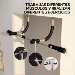 Barra de Dominadas en Techo Barra para hacer Dominadas Barra de Tracción para Entrenamiento Carga 110kg 92,5x30x... - Ogal.Es