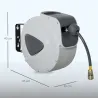 Carrete de Manguera de Aire Comprimido Automático de 20 m Conector de 1/4'' BSP Soporte para Pared Giratorio 180... - Ogal.Es