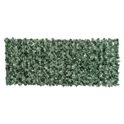 Seto Artificial Ocultación Jardín en Rollo 2,4x1 m Valla de Privacidad de Hiedra Artificial para Balcón Exterior - Ogal.Es