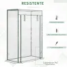 Invernadero con Puerta Enrollable y Estructura de Acero Invernadero de Jardín Terraza Patio 100x50x150 cm Transp... - Ogal.Es