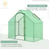 ® Invernadero Transparente de Jardín Vivero Casero Plantas 180x105x150cm - Ogal.Es