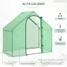 ® Invernadero Transparente de Jardín Vivero Casero Plantas 180x105x150cm - Ogal.Es