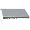 Toldo para Patio Balcón Terraza y Jardín de 400x250cm con brazo articulado de Aluminio y tela de Poliéster de 28... - Ogal.Es