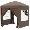Carpa Plegable 2x2m Cenador de Jardín 4 Paredes Laterales Tela Oxford 2 Puertas 2 Ventanas Bolsa de Transporte M... - Ogal.Es