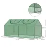Invernadero de Exterior 120x60x60 cm Invernadero de Jardín con 2 Ventanas Enrollables Cubierta de PE 140g/? y Ma... - Ogal.Es