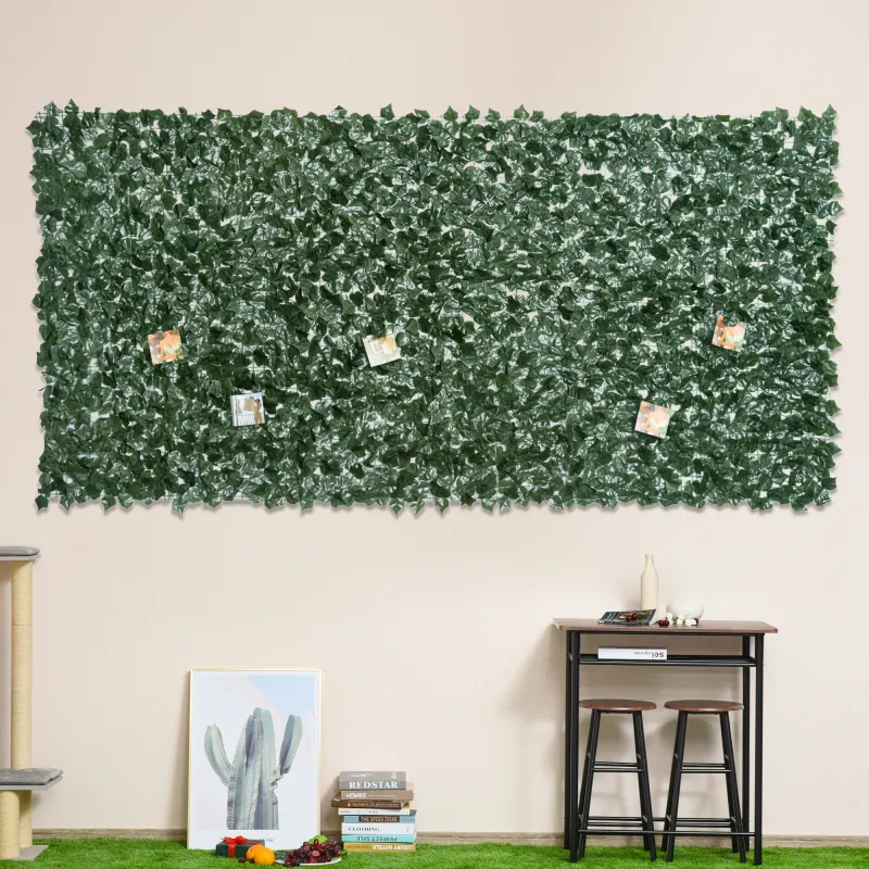 Seto Artificial Ocultación Jardín en Rollo 3x1,5 m Valla de Privacidad de Hiedra Artificial para Balcón Exterior - Ogal.Es