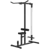 Máquina de Musculación Estación de Entrenamiento para Jalón al Pecho con Polea y Asiento Regulable para Entrenam... - Ogal.Es