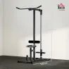 Máquina de Musculación Estación de Entrenamiento para Jalón al Pecho con Polea y Asiento Regulable para Entrenam... - Ogal.Es