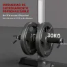 Máquina de Musculación Estación de Entrenamiento para Jalón al Pecho con Polea y Asiento Regulable para Entrenam... - Ogal.Es