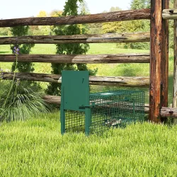 Trampa para Animales Vivos 60x18x20 cm Jaula Trampa para Gatos con Puerta Asa y Marco de Acero para Ratones Roed... - Ogal.Es