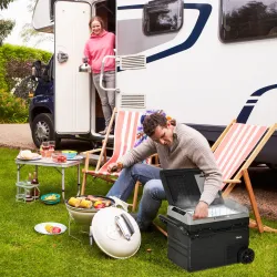 Nevera Portátil Eléctrica 60L 12/24/240V Refrigerador de Coche con Compresor Pantalla LED Táctil Modos ECO y MAX... - Ogal.Es