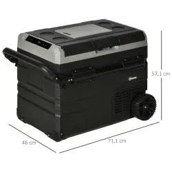 Nevera Portátil Eléctrica 60L 12/24/240V Refrigerador de Coche con Compresor Pantalla LED Táctil Modos ECO y MAX... - Ogal.Es