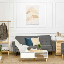 Cuadro de Arte en Lienzo Hojas de Ginkgo Biloba 90x60 cm 1 Parte Impresión Artística para Decoración de Pared en... - Ogal.Es