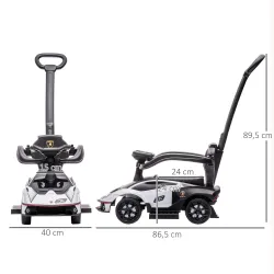 2 en 1 Coche Correpasillos para Niños 12-36 Meses Lamborghini Essenza SCV12 Andador Empujador con Bocina Mango d... - Ogal.Es