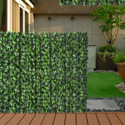 Seto Artificial en Rollo 3x1 m Pantalla de Cerca de Privacidad para Balcón Valla Jardín Exterior Planta Decorati... - Ogal.Es