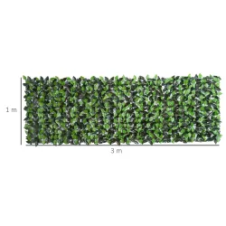 Seto Artificial en Rollo 3x1 m Pantalla de Cerca de Privacidad para Balcón Valla Jardín Exterior Planta Decorati... - Ogal.Es