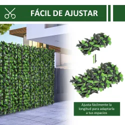 Seto Artificial en Rollo 3x1 m Pantalla de Cerca de Privacidad para Balcón Valla Jardín Exterior Planta Decorati... - Ogal.Es