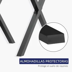 Conjunto de 2 Patas para Mesa Estilo Industrial 80x72 cm en Forma de X Patas de Muebles de Acero para Soporte co... - Ogal.Es