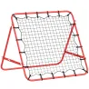 Red de Rebote Reboteador de Metal con Ángulo Ajustable para Entrenamiento de Deportes 96x80x96 cm Rojo - Ogal.Es