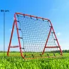 Red de Rebote Reboteador de Metal con Ángulo Ajustable para Entrenamiento de Deportes 96x80x96 cm Rojo - Ogal.Es