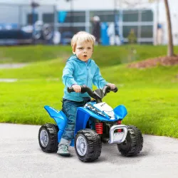 Quad Eléctrico HONDA para Niños 18-36 Meses Vehículo Eléctrico a Batería con Faros LED Bocina 65,5x38,5x43,5cm ... - Ogal.Es