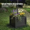 Farol Solar de Jardín con 18 Luces LED Blanca Fría 6000K IP44 para Camino Terraza Patio 60x55x189 cm Negro - Ogal.Es
