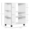 Armario para Impresora Mueble Auxiliar de Oficina Dormitorio Cocina Salón 60x40x75,8 cm Blanco - Ogal.Es