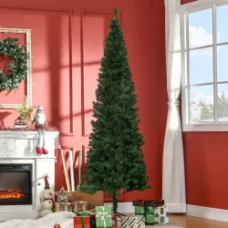 Árbol de Navidad Artificial 210 cm con 631 Puntas Decoración Navideña para Interiores Fácil de Montar Verde - Ogal.Es