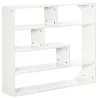 Estantería de Pared Balda Flotante con 7 Compartimientos Abiertos Estilo Moderno 94x19,5x80 cm Blanco - Ogal.Es