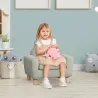Sillón Infantil Mini Sofá para Niños de +3 Años con Asiento Acolchado y Reposabrazos 61x42x53 cm Marrón - Ogal.Es