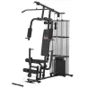 Máquina de Musculación con Estribo para Piernas Placas de Peso de 45 kg Carga Máx. 120 kg 150x110x210 cm Negro - Ogal.Es