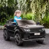 Coche Eléctrico SUV para 3-6 Años Coche de Batería 12V con 2 Motores Mando a Distancia 110x68x52 cm Negro - Ogal.Es