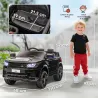 Coche Eléctrico SUV para 3-6 Años Coche de Batería 12V con 2 Motores Mando a Distancia 110x68x52 cm Negro - Ogal.Es