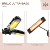 Calefactor Eléctrico Exterior por Infrarrojos con Control Remoto y 1000W/2000W/3000W Sombrilla Ø87x22cm Negro - Ogal.Es