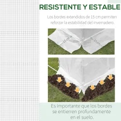 Cubierta de Repuesto para Invernadero 600x300x200cm Tipo Túnel Carpa de Invernadero con 12 Ventanas Blanco - Ogal.Es