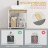 Mueble para Debajo del Lavabo Armario Bajo con 2 Puertas y Almacenamiento Interior 57x33x60 cm Blanco - Ogal.Es