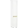 Columna de Baño Armario Alto Auxiliar con Estantes Ajustables para Ducha Aseo Dormitorio 30x33x165 cm Blanco - Ogal.Es